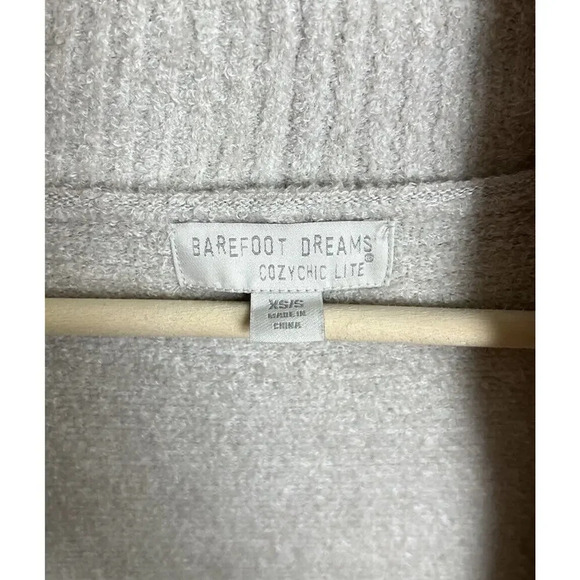 Barefoot Dreams CozyChic Lite Knit Beige Cardigan XS/S Style #452 Women’s - Picture 3 of 7